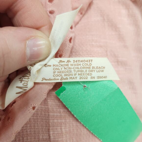 Matilda Jane Possibilities eyelet ruffle blouse M - Picture 6 of 6